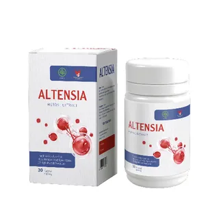 Altensia, botol dengan kotak
