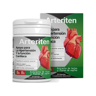 Arteriten, frasco con caja