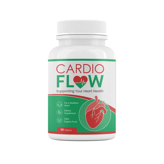 Emballage de CardioFlow : on y lit « Dietary Supplement », « 30 TABLETS »