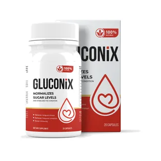 Gluconix, frasco con caja