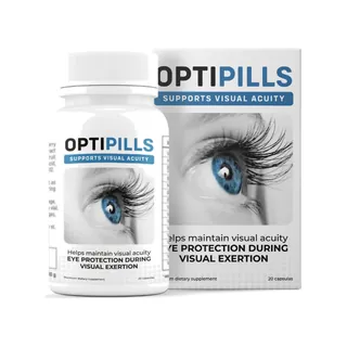 Optipills, frasco con caja