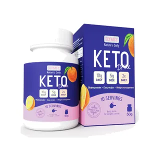 Slymsy Keto Drink, frasco com caixa